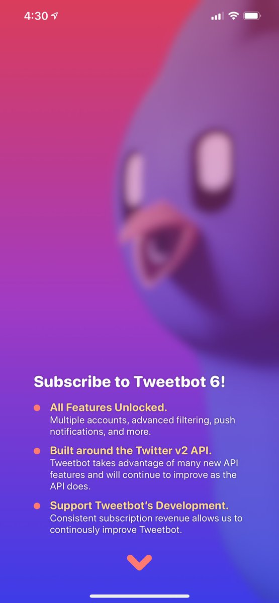 Unsolicited, hopefully helpful, open feedback on  @tweetbot v6: Landing ScreenGorgeous. But wait... what are the features?What’s “all features” and “Twitter v2 API”? Which filtering is advanced and what pushes are even possible?