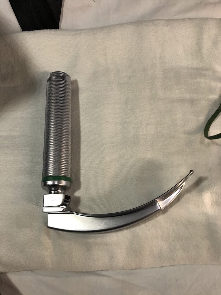 For patients having trouble breathing crews can start with a non-rebreather and then if needed work our way up to bag-valve mask or even intubation. The suction is used to help clear any fluids during intubation.