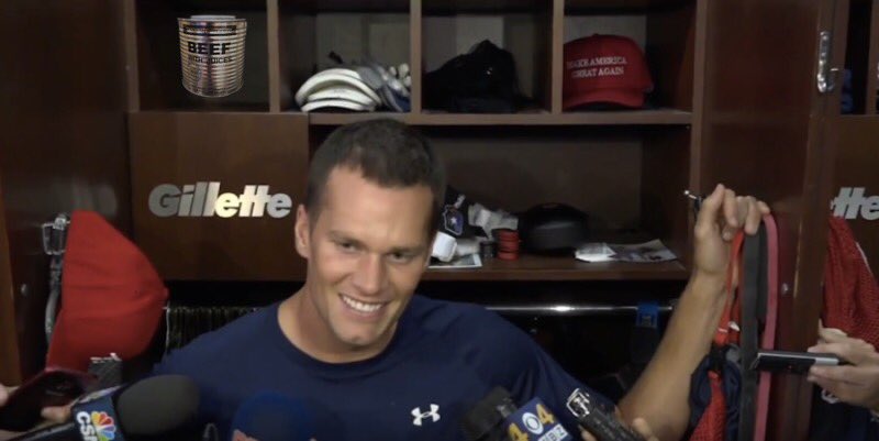 Beef_Can's tweet photo. A lot of people bringing up Brady’s MAGA hat but few people remember he was also juicing. https://t.co/LWLPesp0Ix