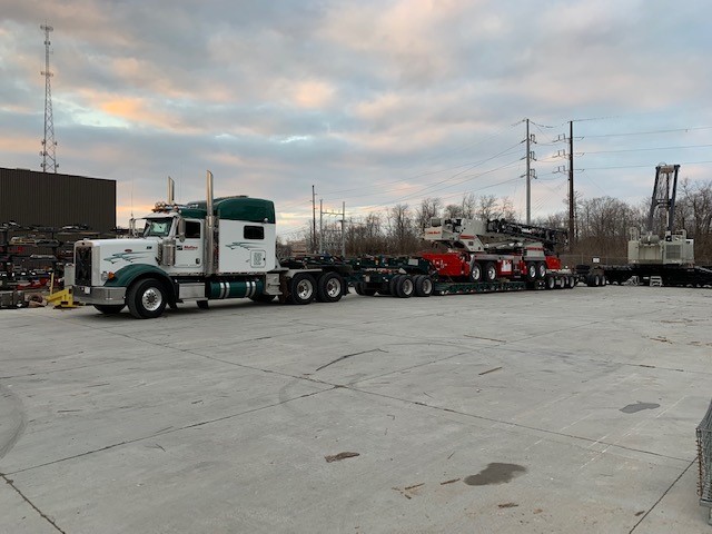 Unit 238- Bruce Hyrniuk   loaded up &amp; ready to roll with a truck crane out of  Lexington, Ky .