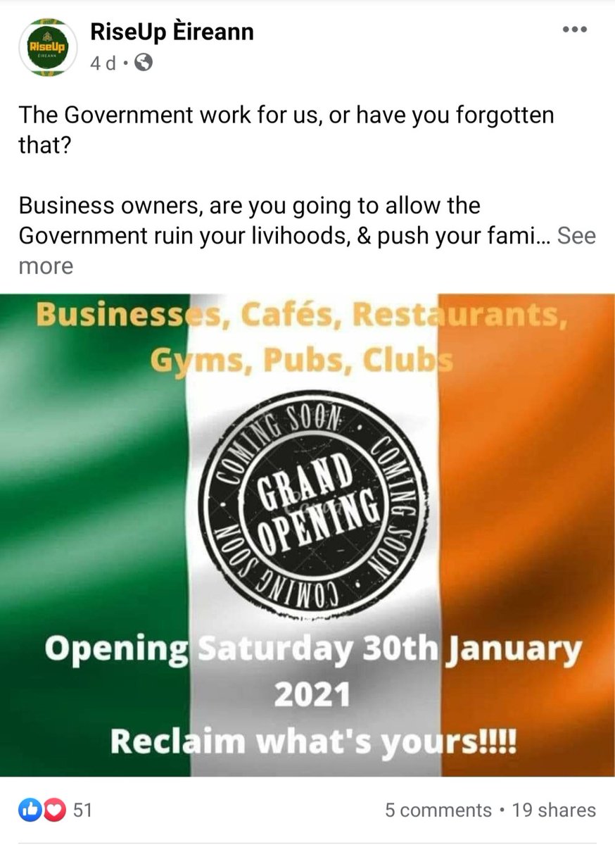 Lots of new front groups on sm masquerading as independent.It's mostly same people spreading / using same shite being spread by Hermann Kelly, Ben Gilroy, Delores Cahill, Justin Barrett, GO'D, Waters, Grand Tan Turd, Cullen etcThis crowd should be monitoredRise Up Eireann5/