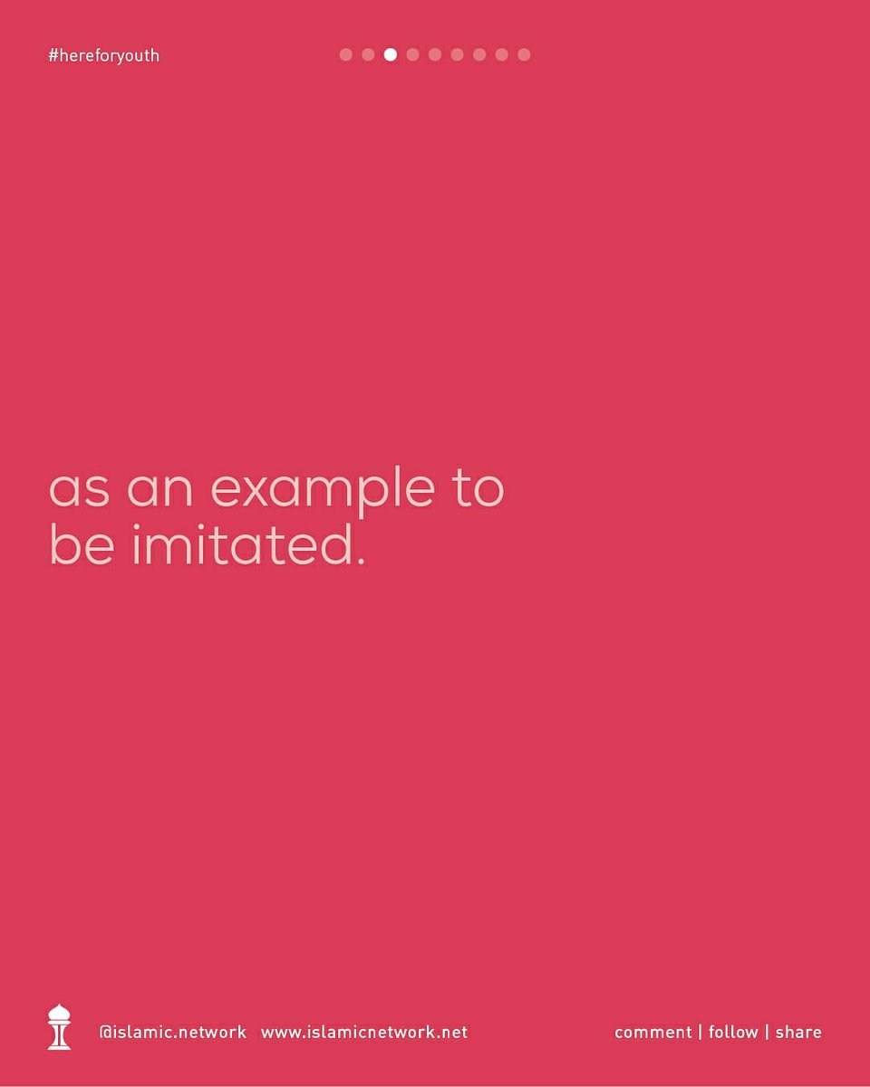 IslamicNetwork's tweet photo. ﷽
Role models are people that affect who we aspire to be like. We look at them and start to shape our life to resemble the way they lived theirs. So who is yours?

#Islamicnetwork #hereforyouth #islamicrolemodels #islamicreminder #muslimyouth #muslim #islam #muslimrolemodels https://t.co/NIPj3XKy2I