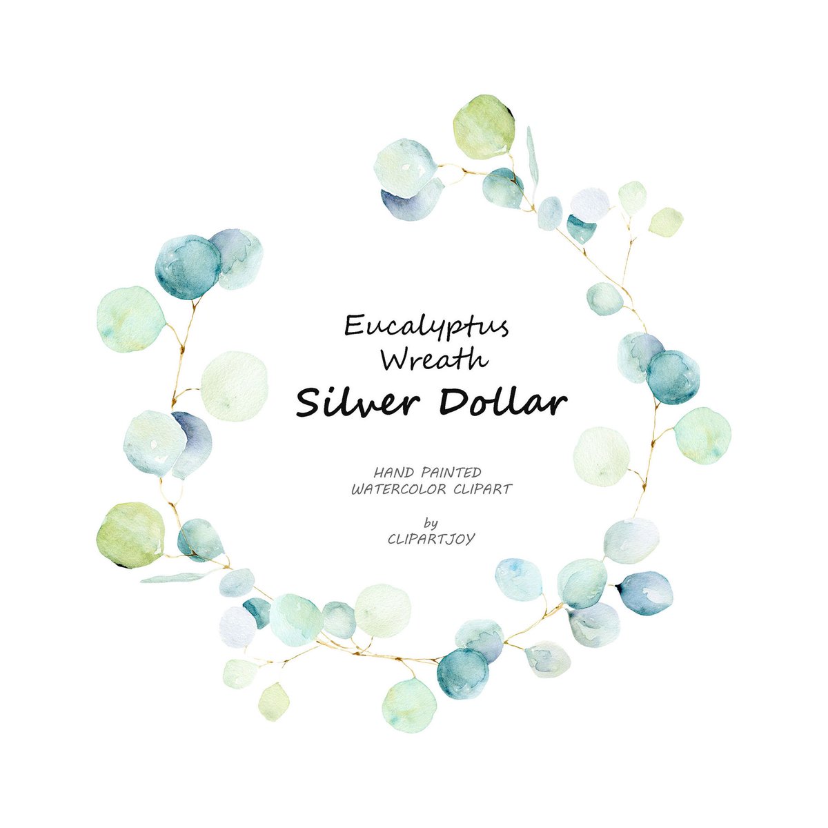 clipartjoy's tweet photo. Watercolor Eucalyptus Wreath Clipart: Handpainted Graphic | PNG | Digital Download | #watercolorwreath #silverdollarwreath #watercolordesign #diycard #diyinvitation https://t.co/uMSHCHa1Ha https://t.co/aA9VYWh73c