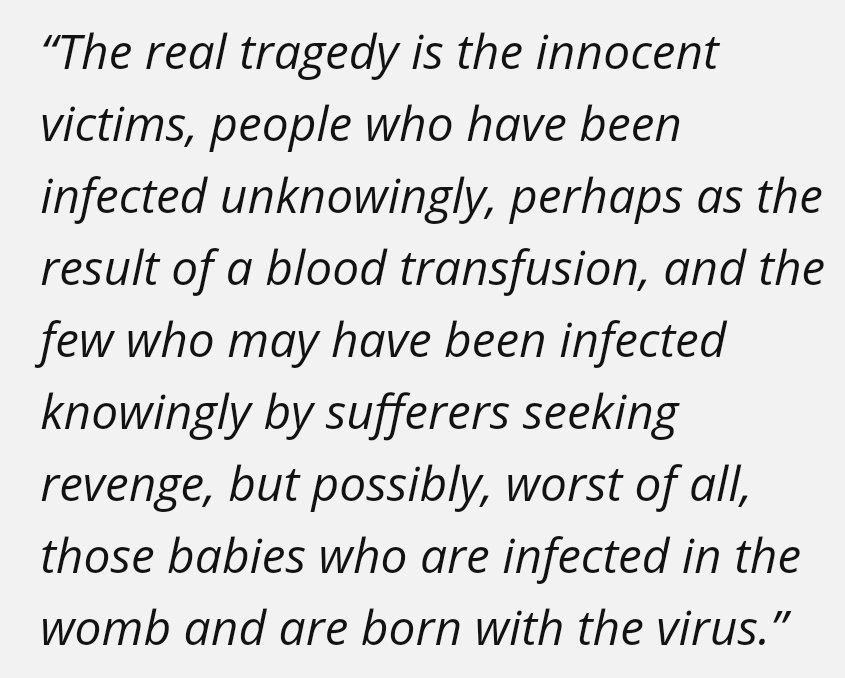 At the 1988 Global Summit on AIDS, Princess Anne, in her opening remarks, speaking in the midst of a pandemic that was claiming thousands of UK lives said this: