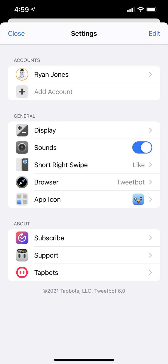 I remember that multiple accounts is a Subscription feature, so I guess paid features are just disabled? And do or show nothing when tapped. Add a PRO label or at least explain what’s going on.