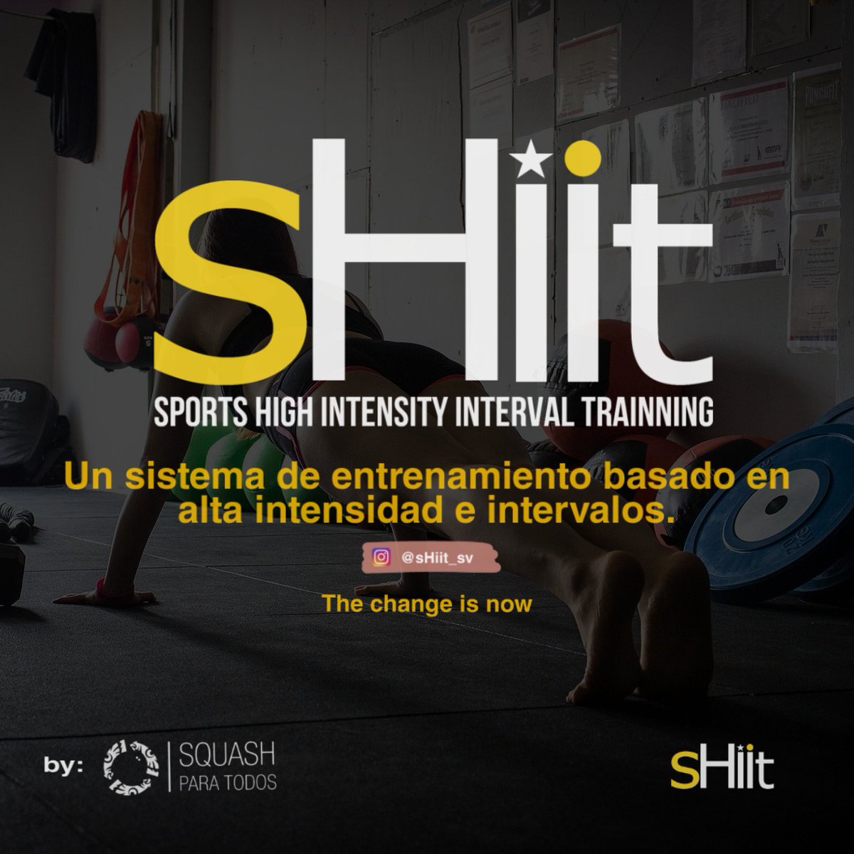 ParaLatin's tweet photo. Es hora del cambio.😄 Juntó a @shiit_sv <------ Siguelo para saber más sobre este plan de entrenamiento y poder convertirte en un #Guerrero de Squash Para Todos.🔥

#eshoradelcambio #sHiit #entrenamiento #fuerza  #fisico https://t.co/xEBy1mcmRC