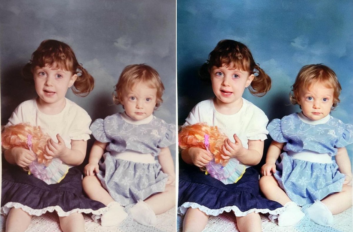 MyHeritage's tweet photo. The results from our new #ColorRestoration on MyHeritage are incredible! Share your restored photos! Learn more here: https://t.co/RWaAI9XICd https://t.co/1kO80zTAy6