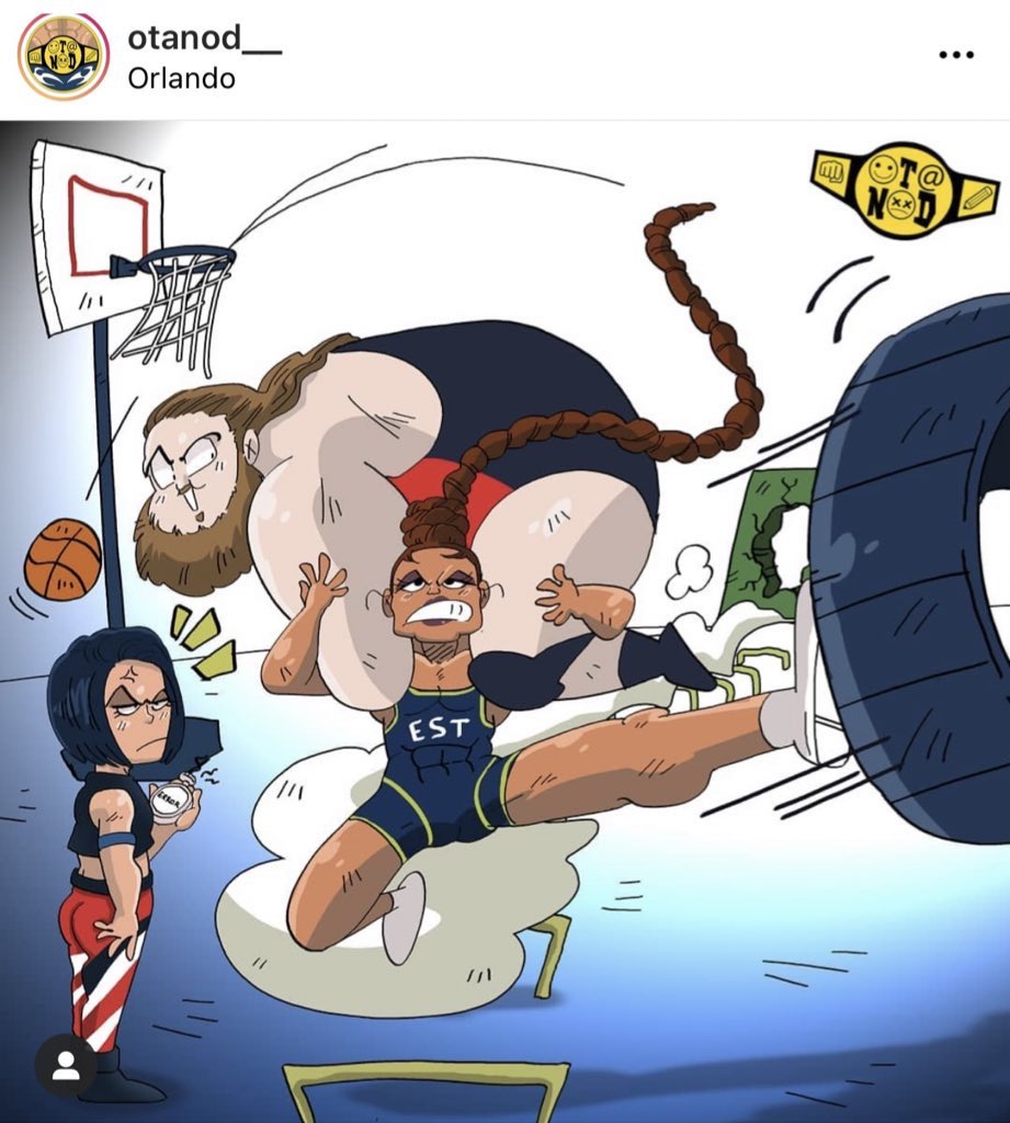 Bianca Belair on X: Loving the #fanart from the obstacle course.  @itsBayleyWWE really got BIG MAD aye?! #ESTofWWE #Smackdown #WWEonFOX  t.co4Yyrf8nUVl  X