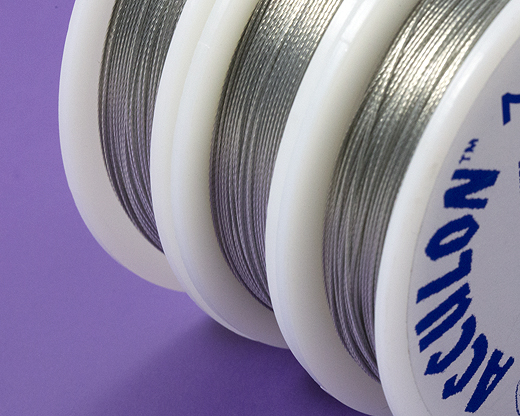 jewelrysupply's tweet photo. Tiger Tail Flexible Wire is a Nylon coated wire, which will not stretch, yet is flexible enough to be knotted and tied. The Nylon coating on Tiger Tail Wire prevents "sawing" or "cutting" into Beads, Clasps, and Connectors. #JewelrySupply #stringingmaterial https://t.co/scgbG5QBEL