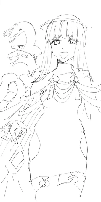 このような… 描いてて思いましたがコミッションのキャラさんのオマージュ感があり嬉しい 信徒として力授かっていきたいもんな 