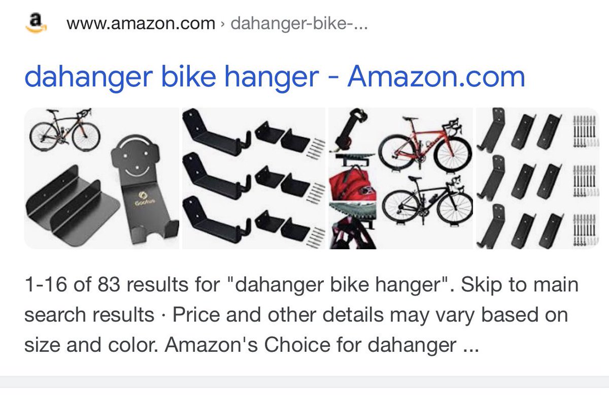 Benekejurgen's tweet photo. I have a tiny company making and selling bike hooks online. How come @amazon gives a shit about @dahanger_ and runs @Google AdWords campaigns with our company name? Is @JeffBezos only happy when every business is his @AOC He is ruining small businesses that want grow. 💩 https://t.co/IsOOLaGMJZ
