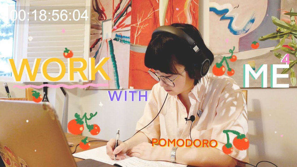 IllustFailure's tweet photo. Let’s Get Focusing Again!! Got another 1.5hours of Pomodoro Work/Study with me session up!! :D https://t.co/d8e11nG7SS #workwithme #studywithme #productivity https://t.co/qn1VrPrun0