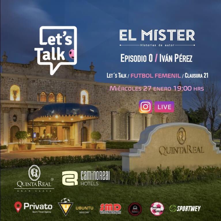 11letstalk's tweet photo. @QuintaRealH Aguascalientes, la casa del episodio cero de Lets Talk con @ElMister_mx 

Patrocinado por
@privatoplayer 
Ubuntu Soccer
SMD Management
@FriendlySport 
@femenil_pasion 
@sportwey 

#LetsTalk #LetsTalkClausura21 #LetsTalkQuintaRealAgs #LetsTalkCaminoReal https://t.co/1V3idMzQIt