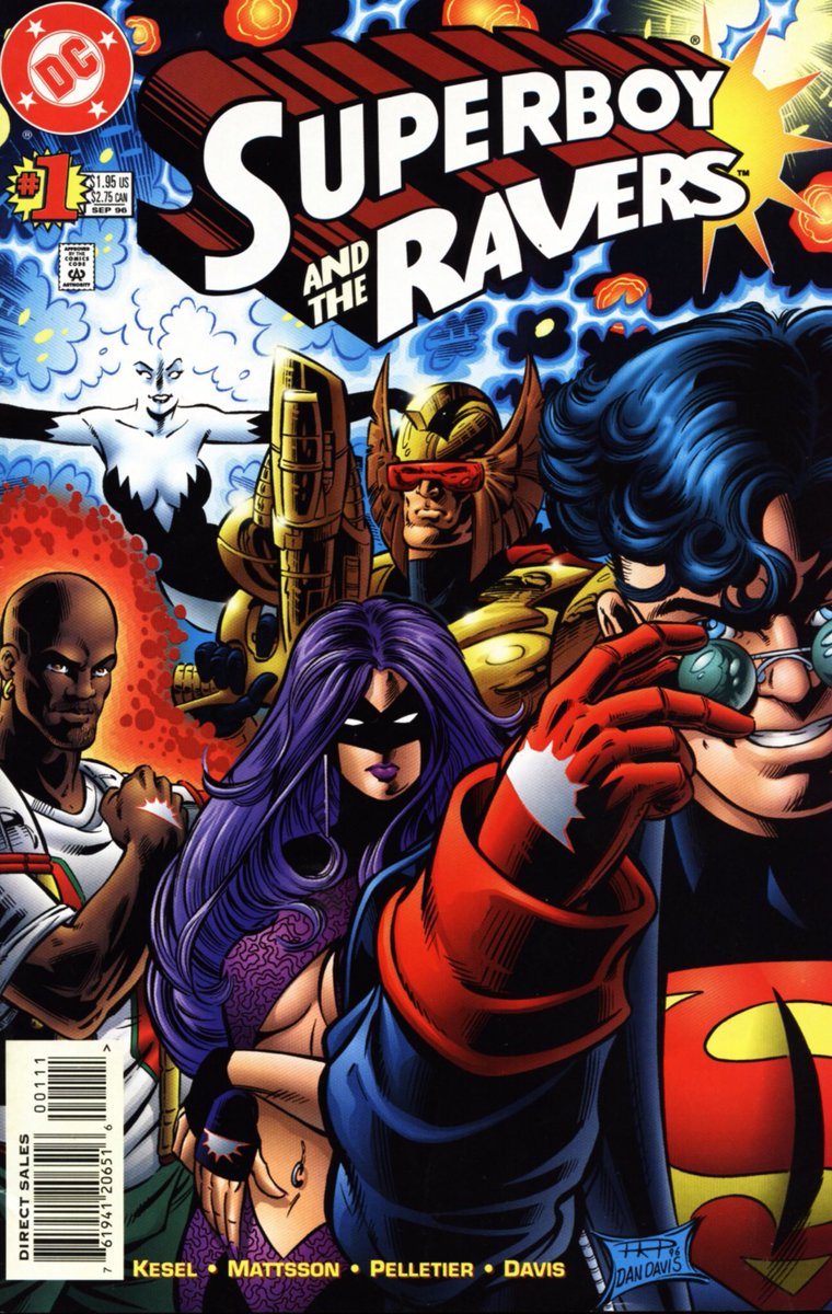BaileysPodcasts's tweet image. Next up was a stack of books that were part of my #PodcastingHomework for the FCTC recording we did on Sunday. 

A fill in issue of Superboy before Ron Marz takes over as writer. Not a particularly good issue. Superboy and the Ravers was a lot more fun than I remembered.