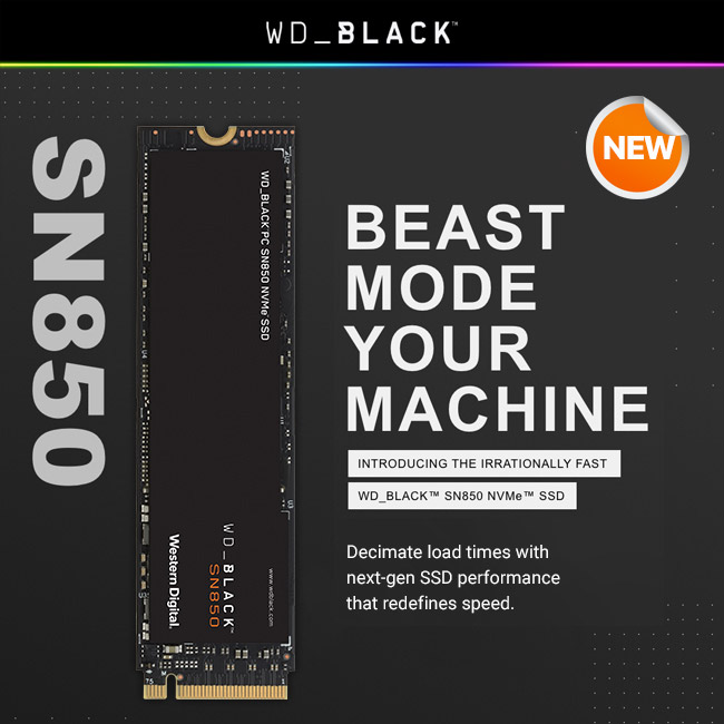 LeaderComputers's tweet photo. New WD Black SN850 Gen4 NVMe SSD | Irrationally Fast. Impossibly Real.
👍 https://t.co/jT4qUCCWnO
#performance #speed #SSD #internaldrive #powerful #gaming #heatsink #technology Western Digital @westerndigital https://t.co/wwL6CjeiD4