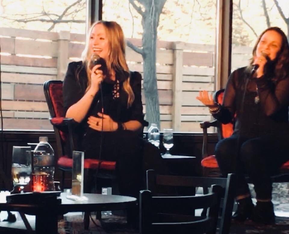 jopomusic's tweet photo. Found this photo- This was last year’s ‘Ladies of The Rock Cabaret Series’ I was humbly a part of with the wonderful host/musician Kelly Perras at Sudbury Theatre Centre.  Photos do tell 1000 words, what a FAB night of stories and songs:). Thanks again for featuring me✌🏻❤️🎵 https://t.co/Hywn9ivexZ