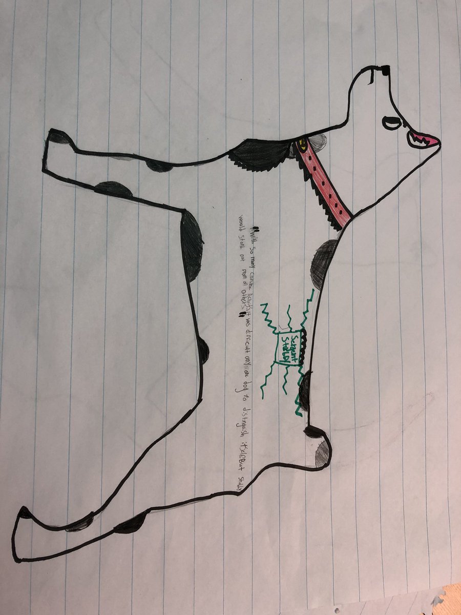 Holder5thgrade's tweet photo. Started our WWI Book Cubs. We are reading about animal war heroes. They are making graffiti dogs about their books. Can't wait to see what they will add to it tomorrow @LBSharks @ISD5thGrade https://t.co/herUJZhWrW