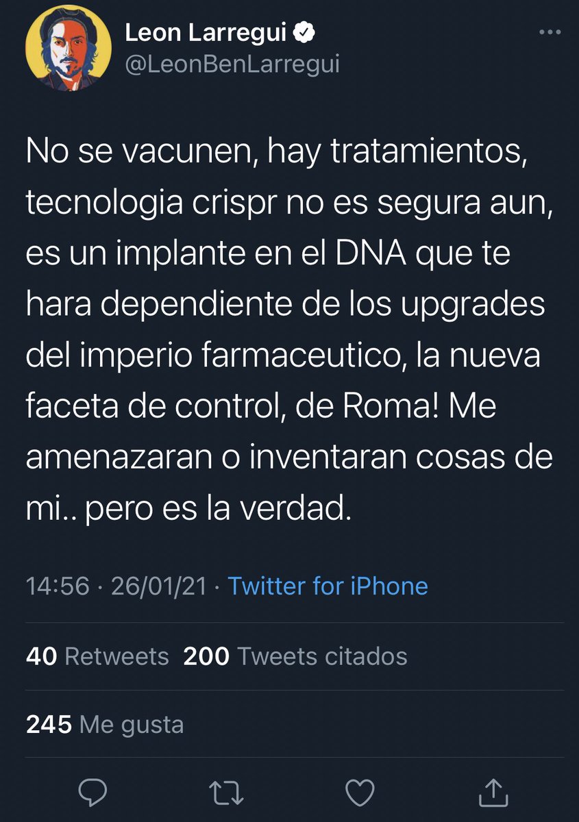 RuidoEnLaRed's tweet photo. Cuando tomen no tuiteen.

La cuenta cancelada del día: León Larregui. 

https://t.co/51bxONjZEp