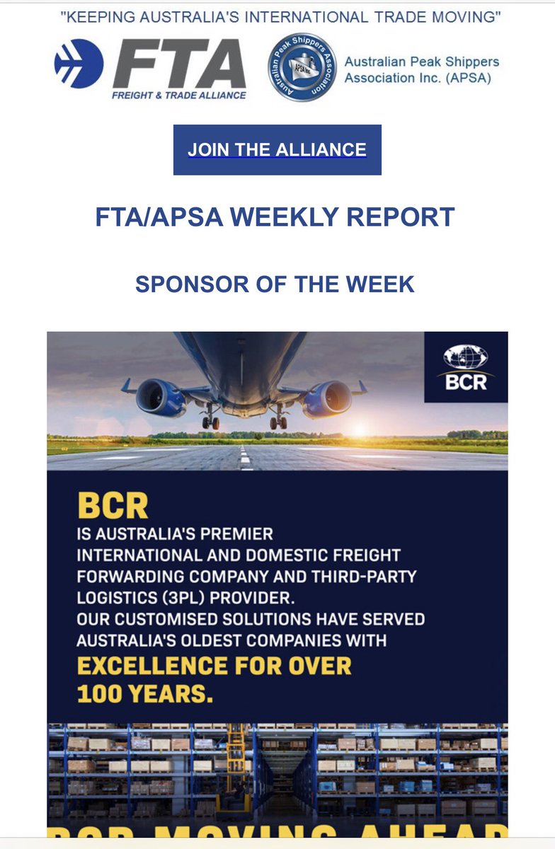 FTAlliance's tweet photo. Be sure to check out our weekly report https://t.co/WFYu0AFF0C  #freight #logistics #customs #supplychain #cargo https://t.co/YYV29ETPPQ