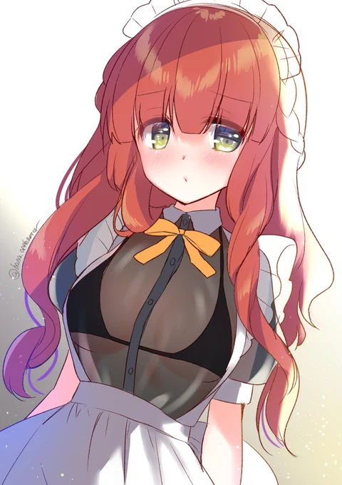 透けメイドデ・ロイテル+37分
「…思った以上見えてる…やっばーい…」
#艦これ版深夜の真剣お絵描き60分一本勝負
#艦これ版真剣お絵描き60分一本勝負_20210126 