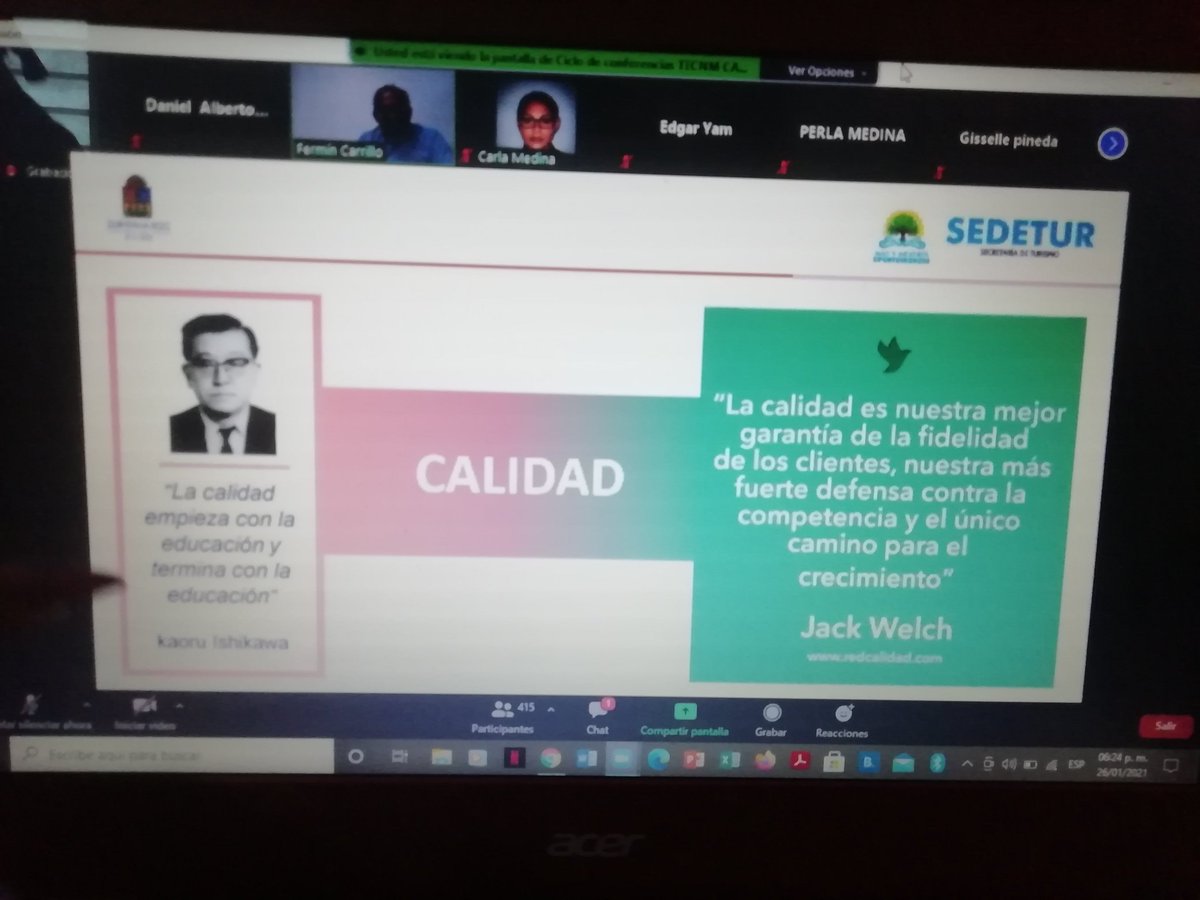 #Día2 del @EventoITCancun en esta ocasión con el Mtro. <a href="/fermin_carrillo/">Fermín Carrillo</a> Director de Capacitación y Cultura Turística de la SEDETUR, Quintana Roo, con el tema, Una nueva cultura turística: Distintivos, sellos de calidad y la Certificación CPPSIT. <a href="/omaralpuche/">omar alpuche leal</a>