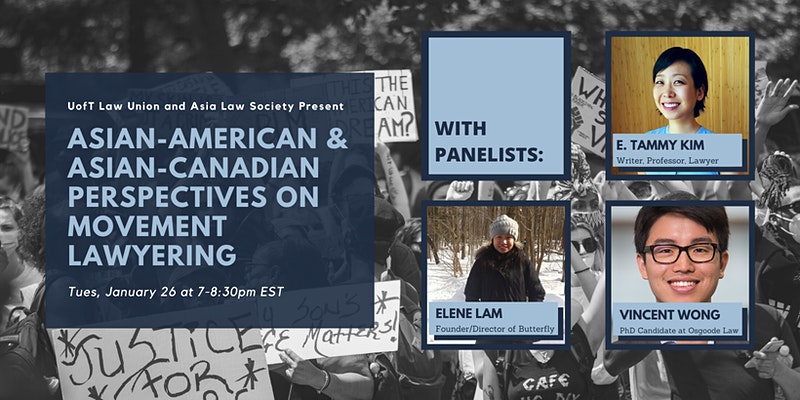 We will be live tweeting our event titled "Asian American and Asian Canadian Perspectives on Movement Lawyering" tonight! Follow along at #UTLUML1