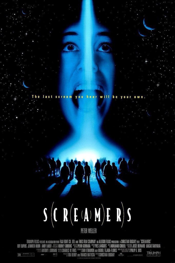 FilmNewsNos's tweet photo. 🎬MOVIE HISTORY: 25 years ago today, January 26, 1996, the movie ‘Screamers’ opened in theaters!
#PeterWeller #JenniferRubin #AndrewLauer #RonWhite #CharlesPowell #RoyDupuis #MichaelCaloz #LilianaKomorowska #JasonCavalier #LeniParker #BruceBoa https://t.co/3mHtYjH6xO