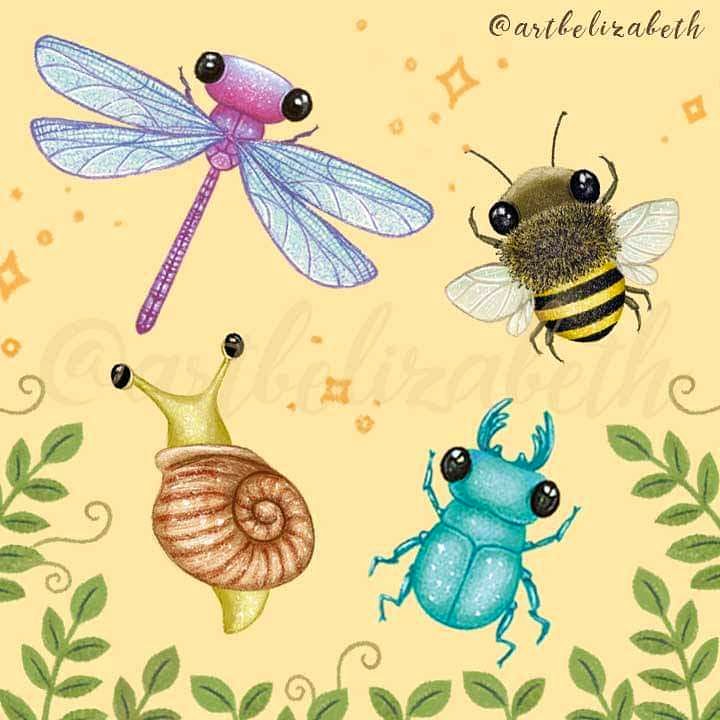 artbelizabeth's tweet photo. Time for some bugs 💚🌻🐌🐝✨ #cutebug #girlsinillustration #girlsinanimation #lovelyillustration #characterdesign #bugsillustration #bugillustration #bichito #ilustracion #best_of_illustrations #cuteillustrations #illustration_daily #bridgerton #cuteanimals #natureillustration https://t.co/YN47TqAWU3