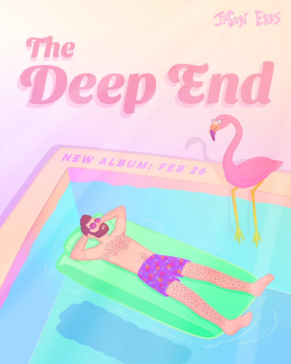 jasonebbs's tweet photo. New album ‘The Deep End’ comes out February 26th 🌴🌊 https://t.co/wci3bX6GiG