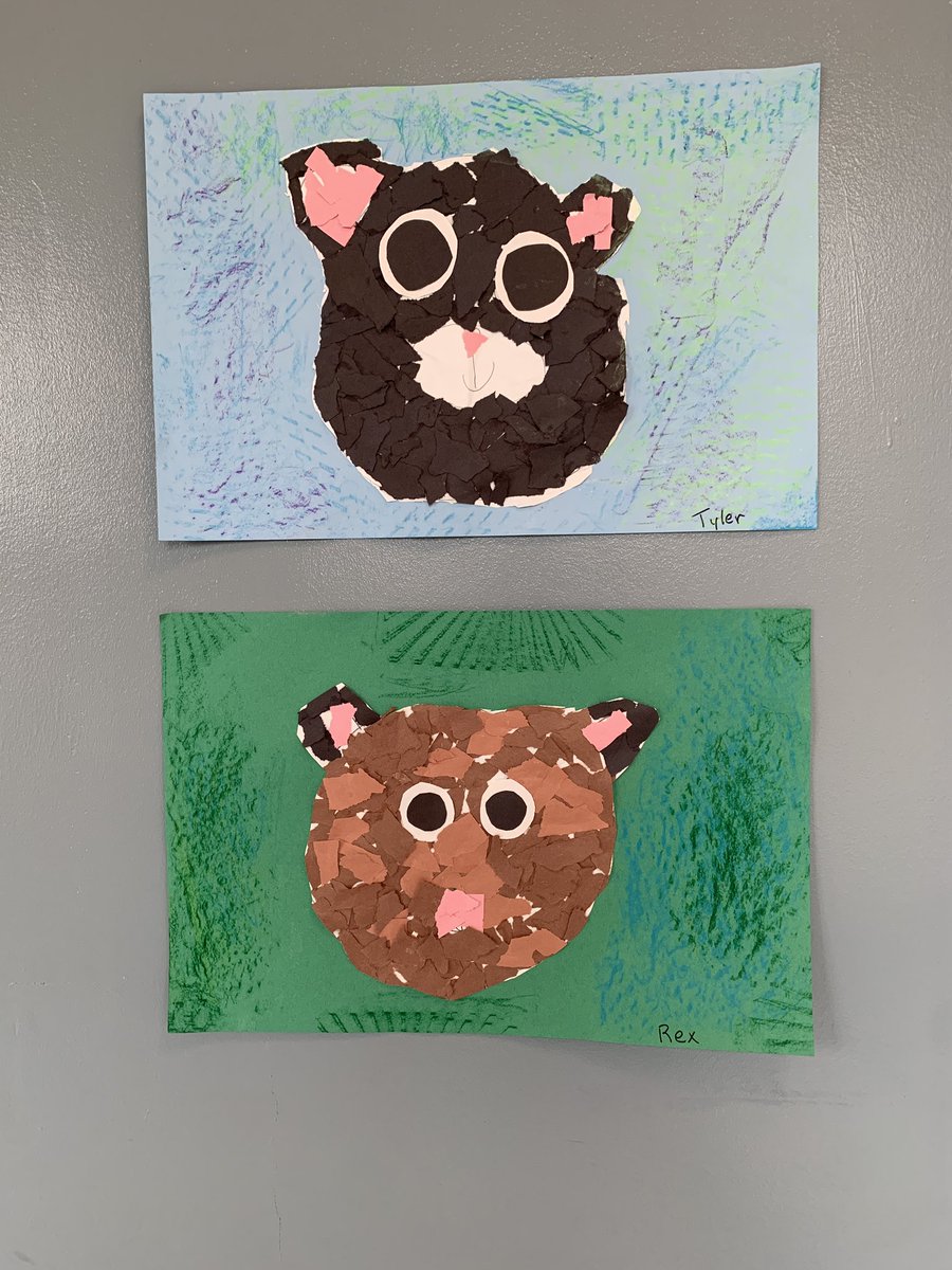 DokeArt's tweet photo. Mrs. Reynolds class has been learning about texture! We created texture in the bears and in the backgrounds 🐻 https://t.co/czOidzccMz