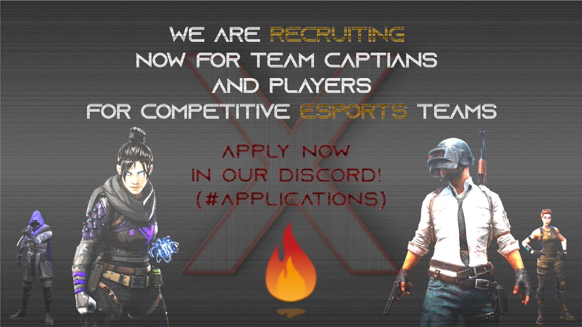 XcelerantOrg's tweet photo. We are now recruiting for team captians and players for our competitive esports teams! A world-wide organisation and esports team for you and your skills! So, have you got what it takes?! Apply now in our discord (link in bio) and get your application reply within a week! 💯🔥😈 https://t.co/CZa5GPrLvu