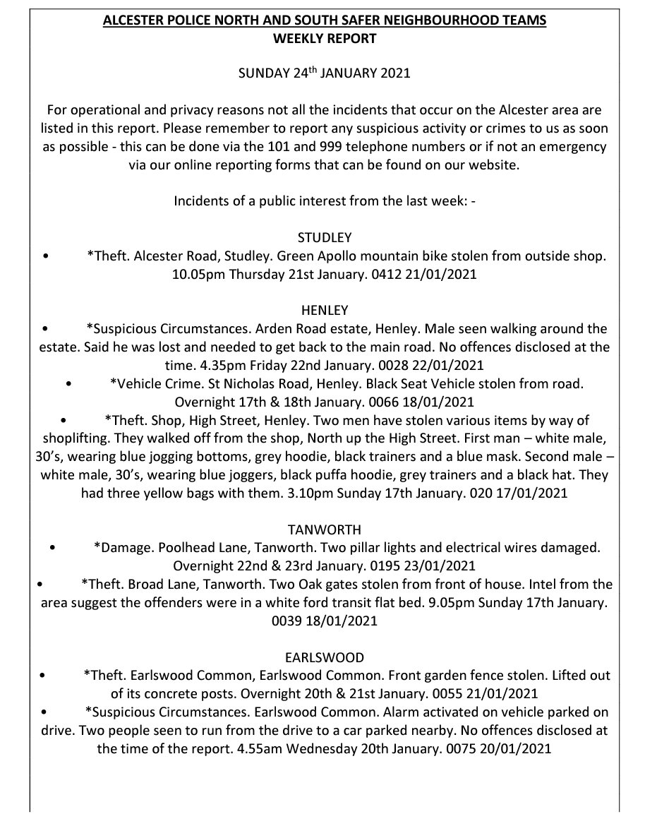 Alcester SNTs tweet media