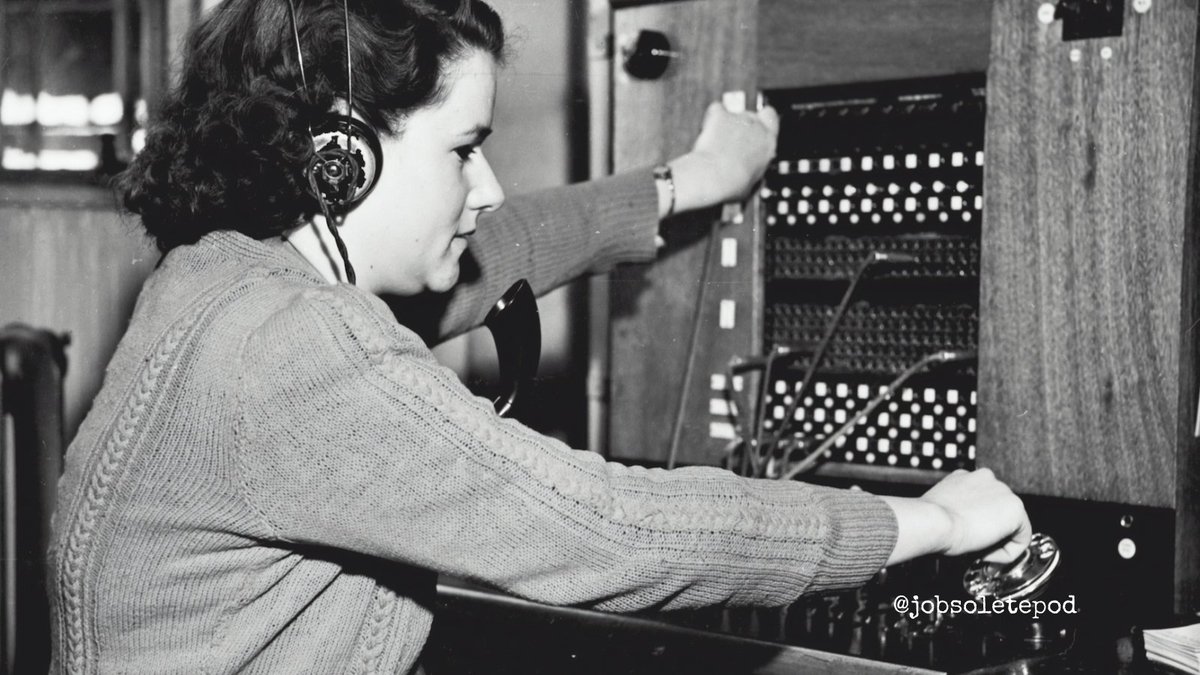 JobsoletePod's tweet photo. We sat down with @museumofcomm to learn about the Switchboard Operators! ๐ฅ Listen to the #SwitchboardOperator episode on #jobsolete, out now on all major platforms! ๐ง https://t.co/omET3xr5qW ๐ง #historypodcast #historyjobs https://t.co/C55SxweiBg