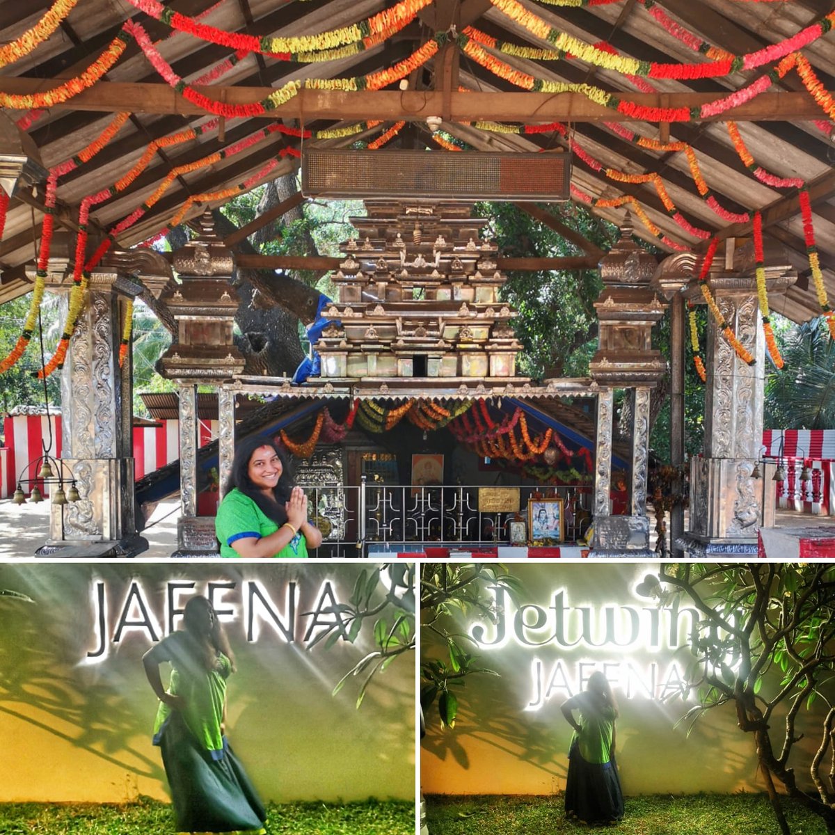 AshantiOmkar's tweet photo. 2 years ago today, I set foot into #Jaffna for the first time in my life, via a sacred #Hindu 🕉️ #Ganesha #Pillayaar shrine in #murikandy to @JetwingHotels #JaffnaTown near where my ancestors had lived. #tamilheritagemonth #memories #blessings #travelTuesday #tamilponnu #nomad 🙏🏽 https://t.co/XjUi1h7DhU