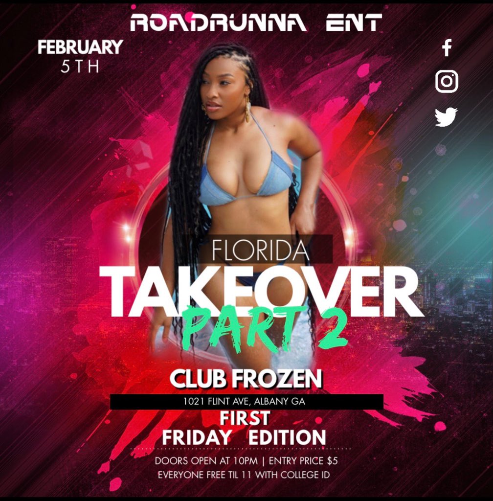 1only_kee's tweet photo. First Friday π£ π¨ February 5th π¨
π1021 Flint Ave. Albany, GA
Everybody Free til 1οΈβ£1οΈβ£
$5 Entry
#RoadRunnaEnt #ASUTwitter
#R2R https://t.co/9KJGZOzCbf