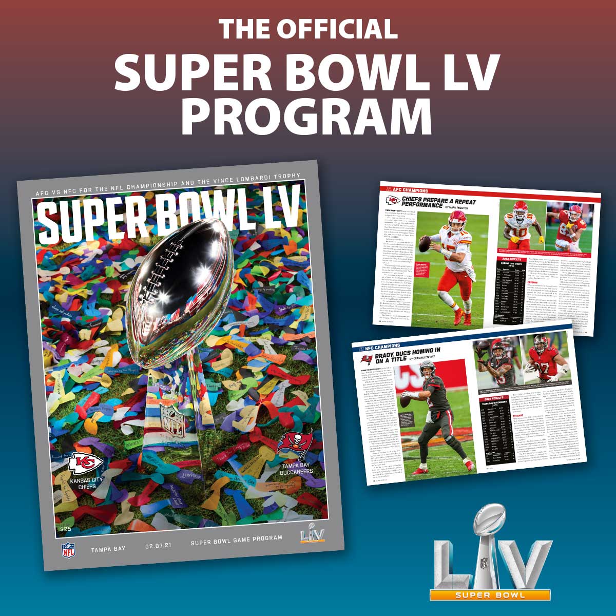 NFL (@nfl) on Twitter photo The Official Super Bowl LV Game program is hot off the press <a href="/superbowlmag/">Super Bowl Program</a>.
Check it out here hozinc.com/sb55/ #SBLV The Official Super Bowl LV Game program is hot off the press <a href="/superbowlmag/">Super Bowl Program</a>.
Check it out here hozinc.com/sb55/ #SBLV