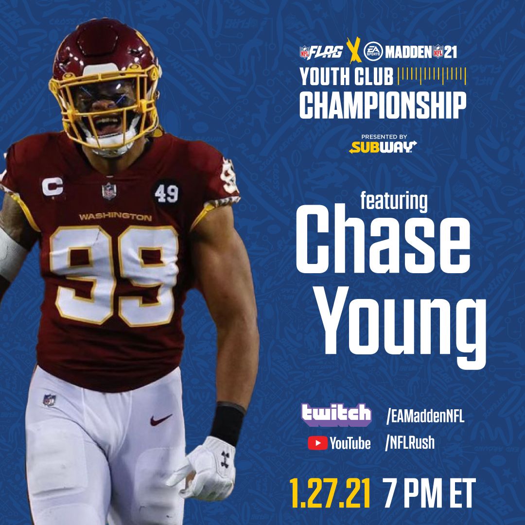 Nfl Flag Tomorrow Watch Youngchase907 Talk 1 1 With An Nfl Flag Player On The Maddenycc Stream Catch It On Eamaddennfl Twitch And Nfl Rush Stream 7pm Et