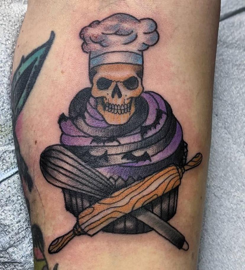 Evil Cupcake Tattoos