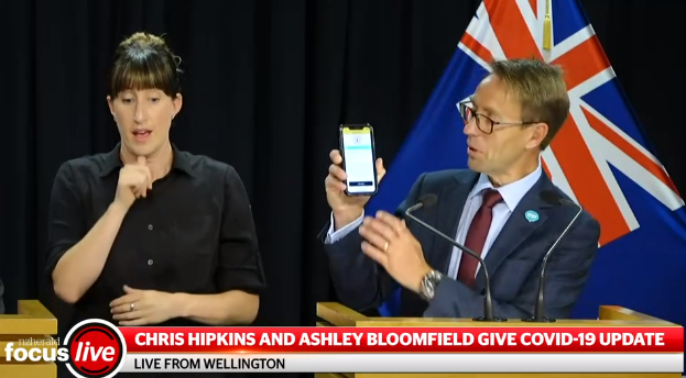 Jasonwalls92's tweet photo. Ashely Bloomfield showing off the 'really, really funny' meme he made last night to reporters at the 1pm press conference this afternoon. https://t.co/s7s5wGGlvi