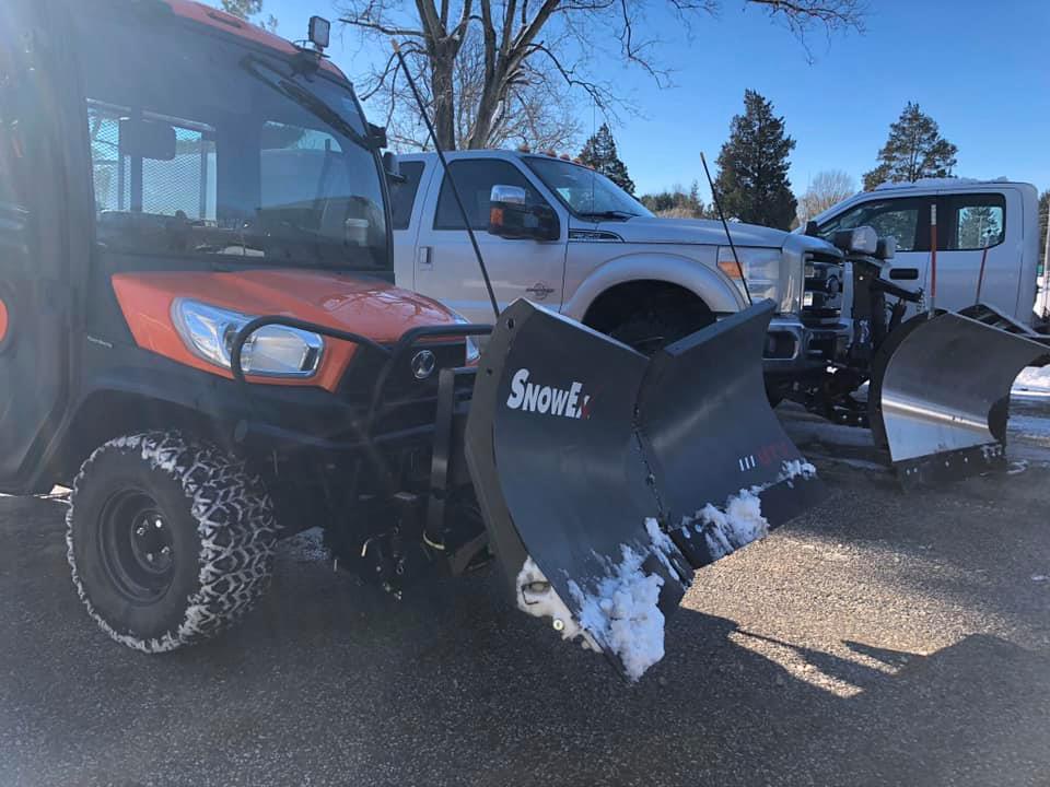 The UTV Plow may be small, but it conquers the sidewalks! 📸 Matt P.