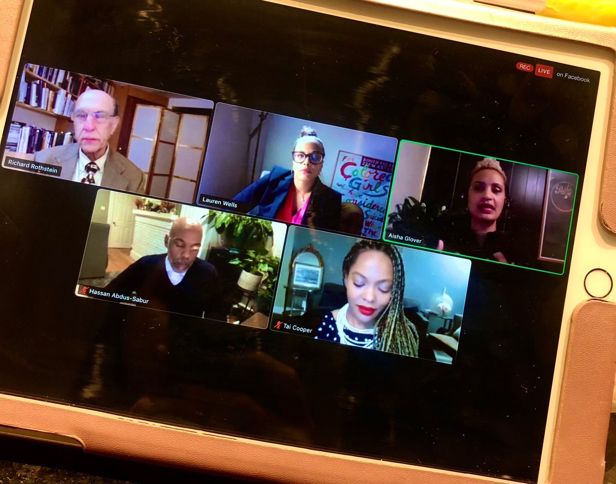 Listening to these #powerhouses over dinner like🤓 #bossladies #racialequity #redressingsegregation
#racialwealthgap #thecoloroflaw @Tai_Cooper101 <a href="/aisha_glover/">Aisha Glover</a>