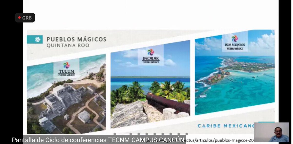En la conferencia que brinda @EventoITCancun  en colaboración con <a href="/TecNM_Cancun/">@TecNM_Cancun</a> aún estas a tiempo de registrarte para el último día de conferencias miércoles 27 en punto de las 16:00hrs
#Turismo
#PatrimonioTurístico #QuedateEnCasaYa 
<a href="/Enriqueyam_/">Daniel Yam</a> 
<a href="/TheAlanAlexis/">Alan Alexis Juarez 🔥</a> 
<a href="/omaralpuche/">omar alpuche leal</a>