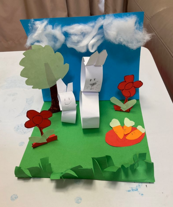 RCHKEYART's tweet photo. Some more lovely paper sculptures being sent in after our zoom classes.  This week... gardens https://t.co/7Iwtvx6Y9p