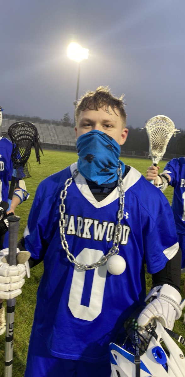 After our 12-9 loss to Porter Ridge tonight, Drew Lehnhardt gets our game ball! Drew stood on his head in the 4th with 7 saves to keep us in the game. Atta boy Drew!
