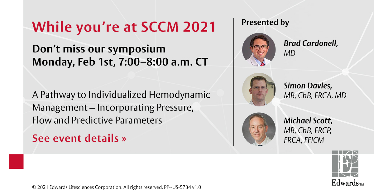 MerielSC's tweet image. #CCC50 attendees, join us for our upcoming symposium: A Pathway to Individualized Hemodynamic Management – Incorporating Pressure, Flow and Predictive Parameters. Tune in Monday from 7:00–8:00 a.m. CT, and get the details here: ow.ly/wB6T102xAPi