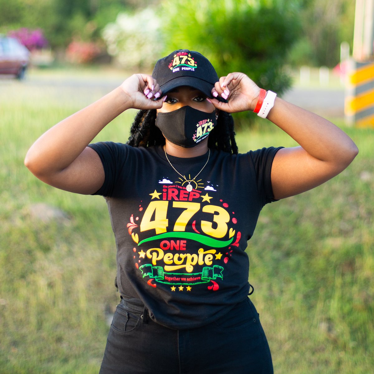 Stepping into your workplace on National Colors Day like : 

Mask 👌🏾
T-Shirt 👌🏾

#iRep473 #grenada #carriacou #petitemartinique #puregrenada #spiceisland #caribbean
