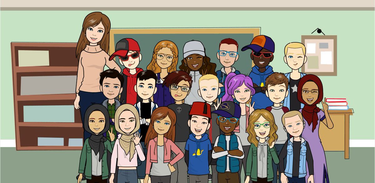 Our new class picture from @Pixton — we’ve been having so much fun creating comics during literacy blocks! Can you spot your child? @standrewselem @NLESDCA #daily5 #digitalliteracy