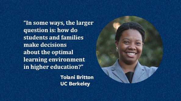 Berkeley School of Education (@berkeley_educ) on Twitter photo Our Prof <a href="/TolaniBritton/">Tolani Britton</a> talks with <a href="/DiverseIssues/">Diverse: Issues In Higher Education</a> about her latest research on hate crimes and black college student enrollment. diverseeducation.com/article/203117/ Our Prof <a href="/TolaniBritton/">Tolani Britton</a> talks with <a href="/DiverseIssues/">Diverse: Issues In Higher Education</a> about her latest research on hate crimes and black college student enrollment. diverseeducation.com/article/203117/