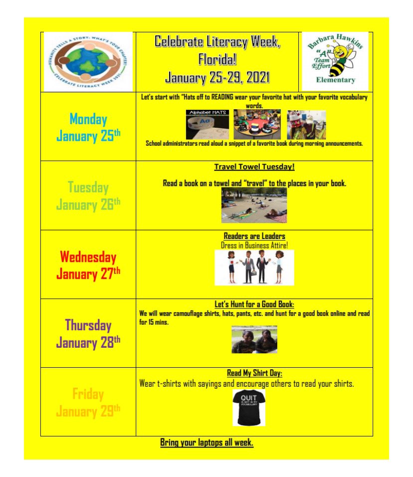 BHEHornets's tweet photo. Literacy Week @BHEHornets Travel Towel Tuesday. Get ready for Readers Are Leaders Wednesday. Make learning fun at your school. We Love to Read. @elmoivy51 @JeffRateau1 @superteach1913 @KingMapps @craze_nluv @MsNetta1412 @1KrysClay https://t.co/nRe9vSm0Rv