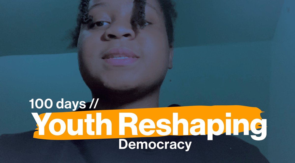 To support & amplify youth leaders we have launched a 100-day national campaign: #YouthReshapingDemocracy, to spotlight youth who are informing & reshaping their communities & the nation. Follow along & be inspired #YouthPriorities #YouthReshapingDemocracy bit.ly/39i8E7Z